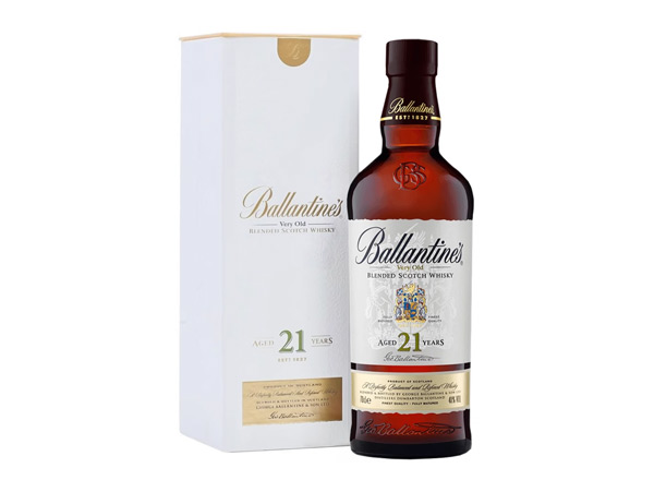 唐山百龄坛威士忌回收百龄坛21年苏格兰威士忌40°Ballantine's进口洋酒700ml