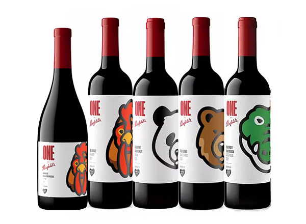 唐山回收奔富红酒奔富一号1号Penfolds ONE潮流联名Human Made中国熊猫加州棕熊法国雄鸡澳洲鳄鱼