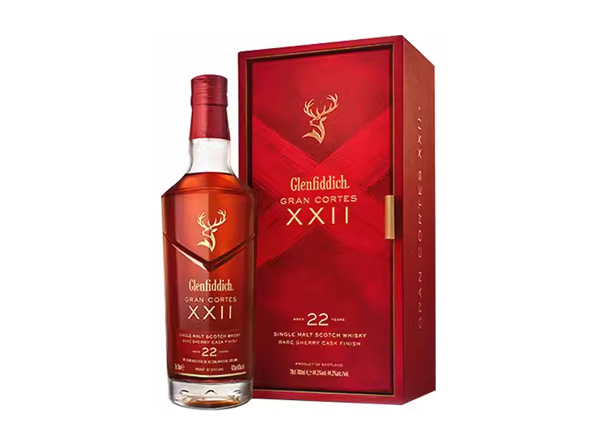 唐山回收格兰菲迪22年璀璨珍藏版威士忌700ml礼盒装Glenfiddich XXII苏格兰威士忌