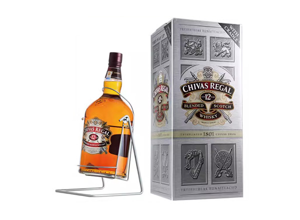 唐山芝华士12年威士忌回收4500ml 9斤装4.5L进口Chivas Regal洋酒礼盒