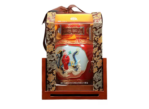 唐山古越龙山黄酒回收古越龙山状元及第二十年陈酿2.5L工艺浮雕黄酒