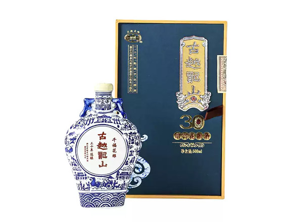 唐山黄酒回收古越龙山黄酒千福花雕三十年陈酿绍兴花雕酒500ml礼盒装